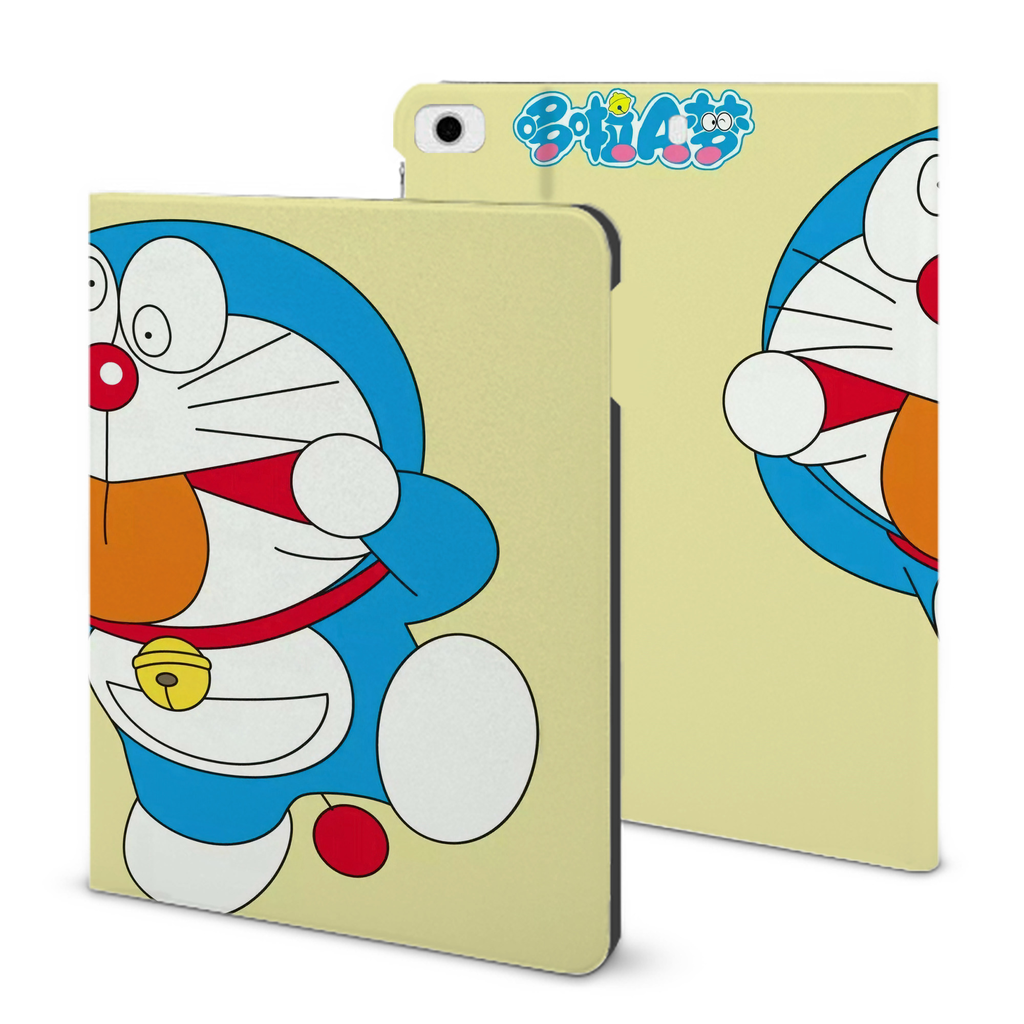（画像用） ドラえもん Doraemon IPad ケース ブック型 PUレザー TPU 耐衝撃 軽量 薄型 ペン収納なし 全面保護 IPad 各モデル対応